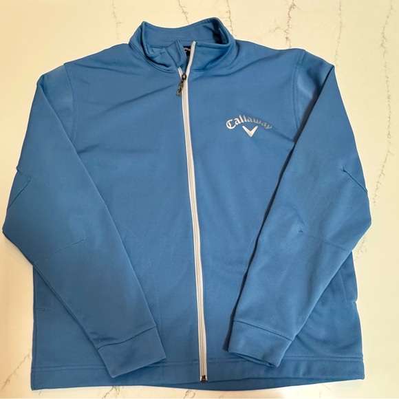 Callaway Light Blue Zip-Up Jacket - Picture 1 of 4